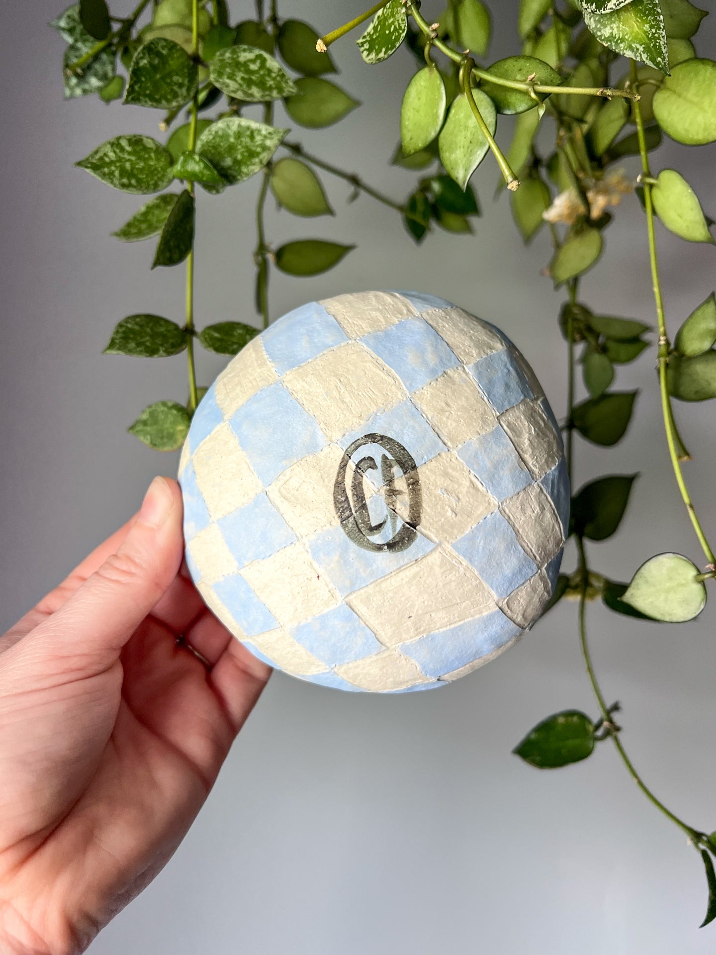 blue and white trinket dish