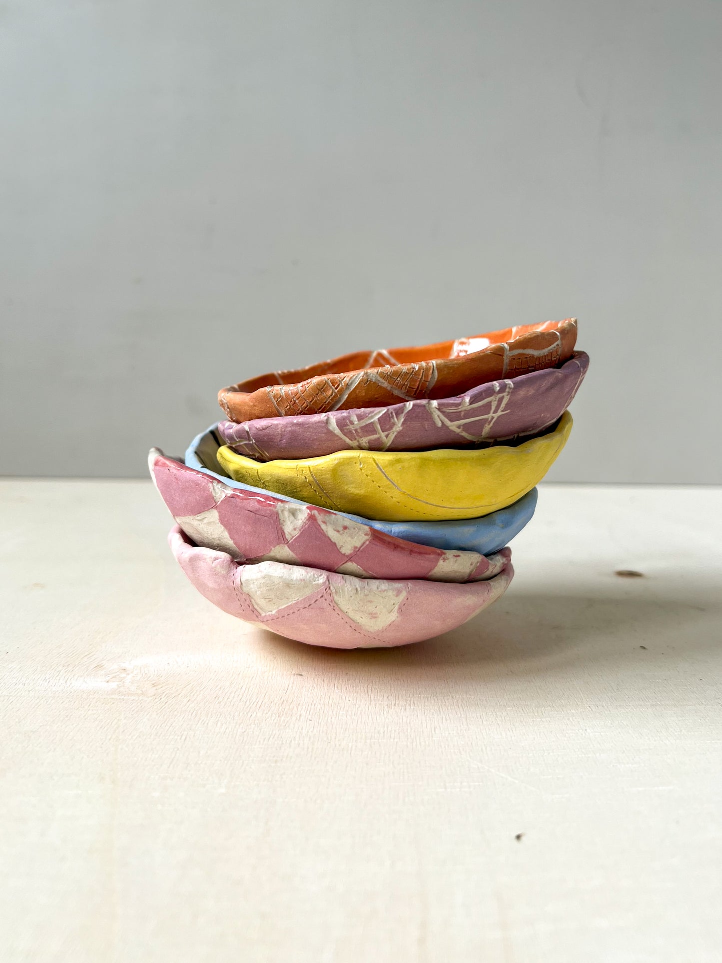 vibrant yellow trinket dish