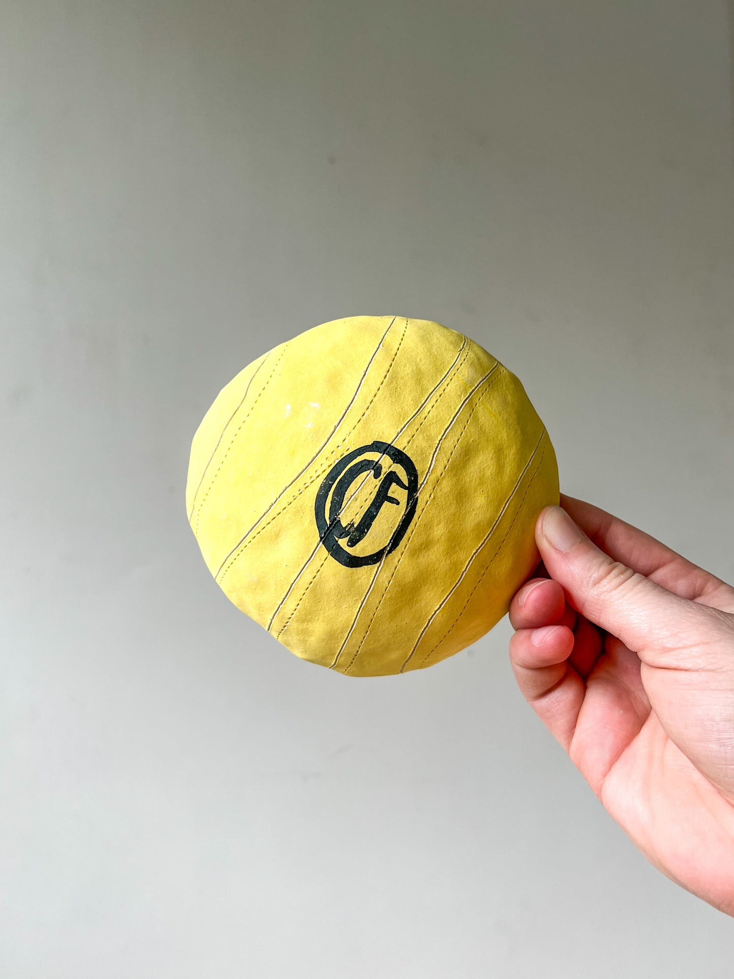 vibrant yellow trinket dish