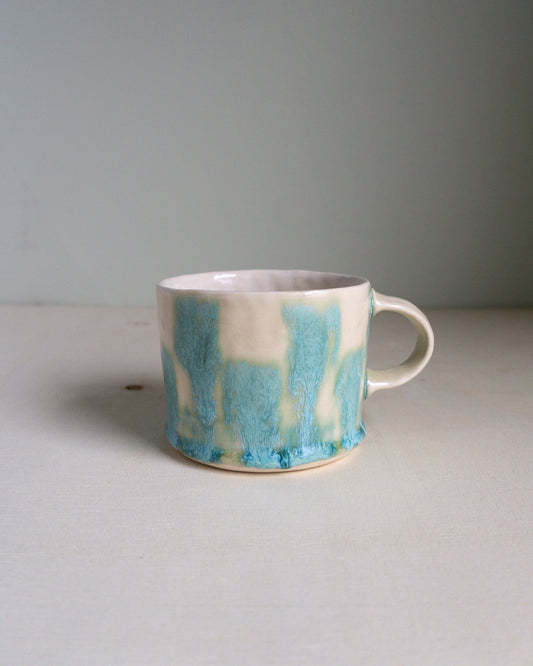 electric blue checkered shorty mug