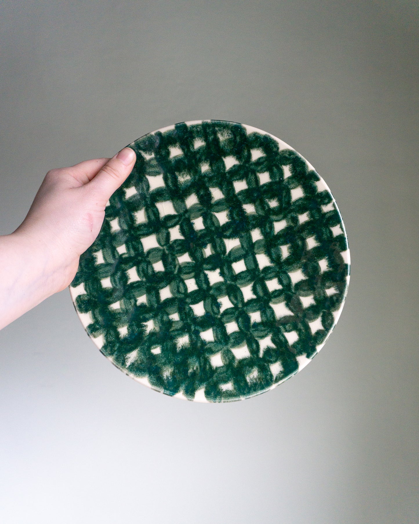 emerald patterned plate