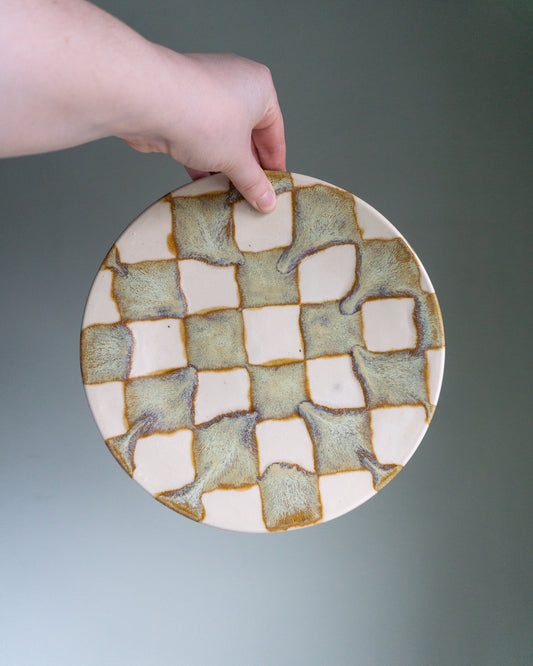 runny checkered plate